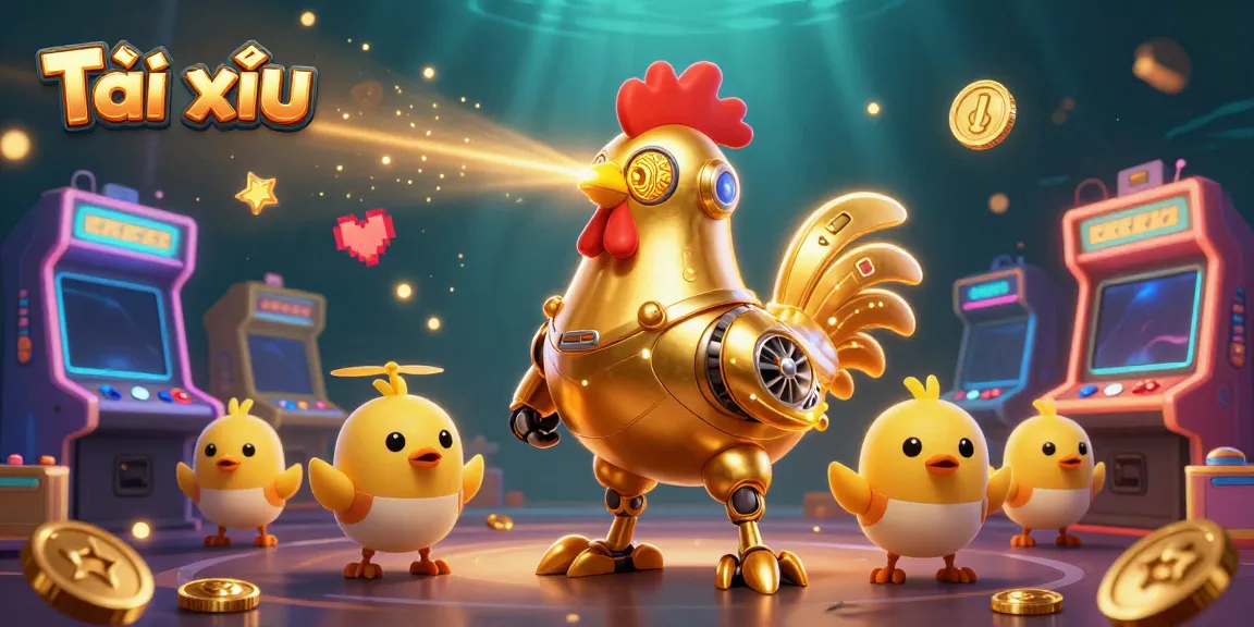 Engage in thrilling Tài xỉu action with dynamic 3D characters and arcade game elements.