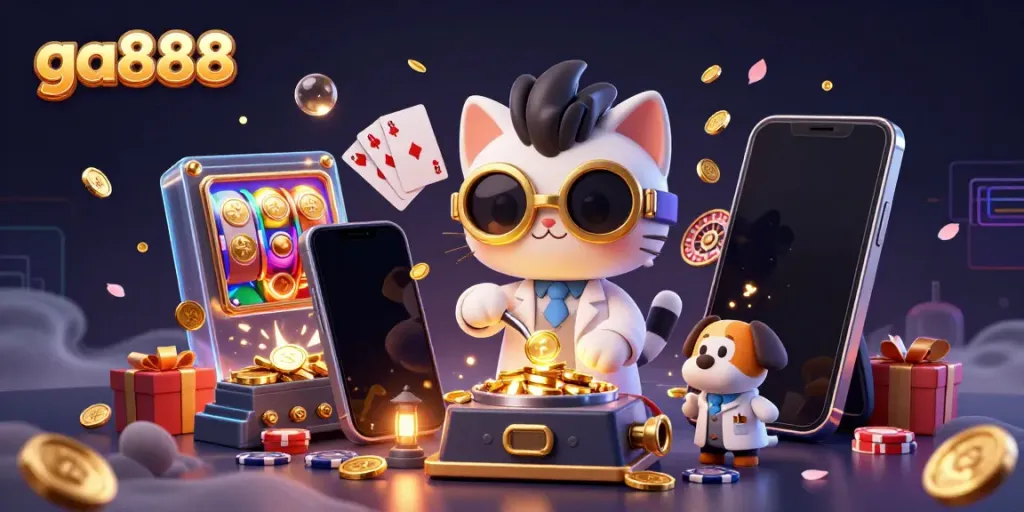 Engage with exciting casino adventures at ga888 featuring dynamic 3D characters and vibrant gaming elements.