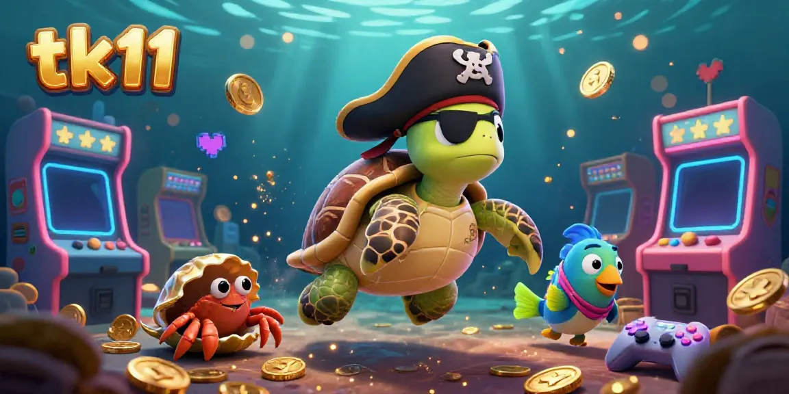 Engage with tk11 slots surrounded by pirate-themed characters in an underwater realm.