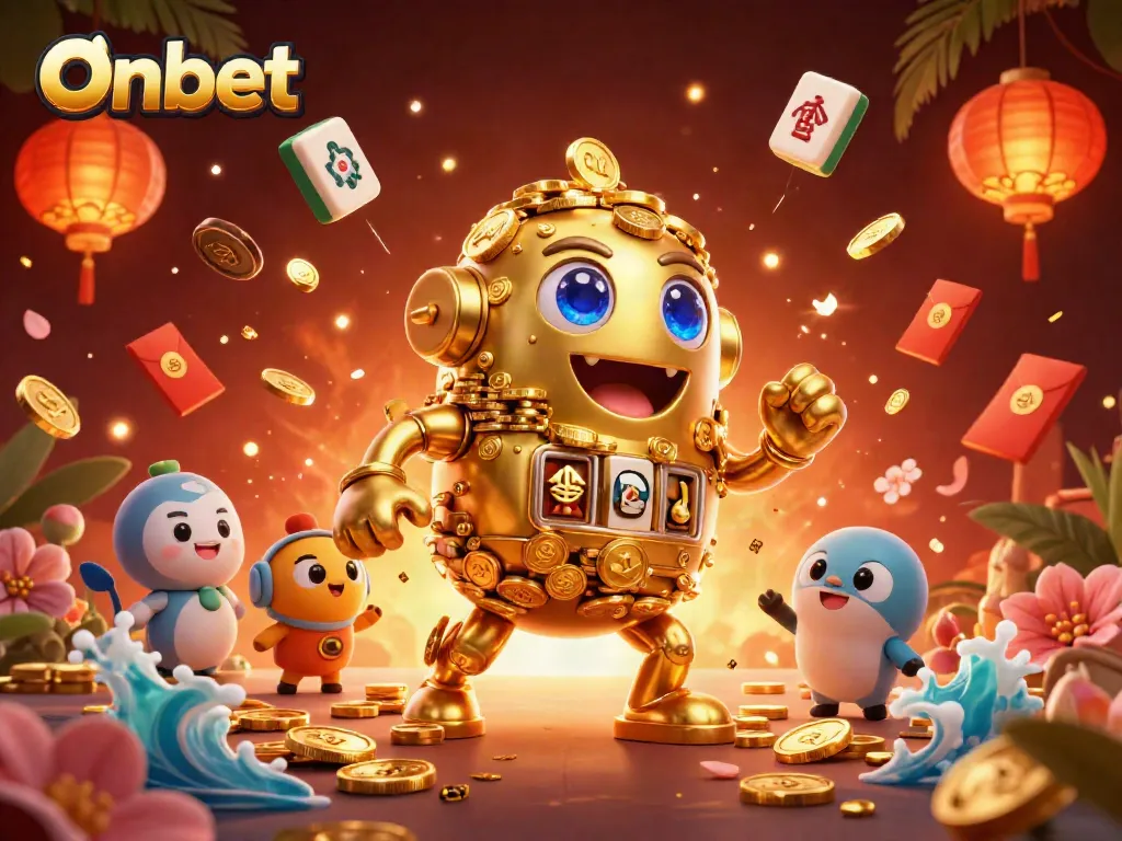 Engage with thrilling gaming at Onbet featuring unique golden creatures and vibrant symbols.