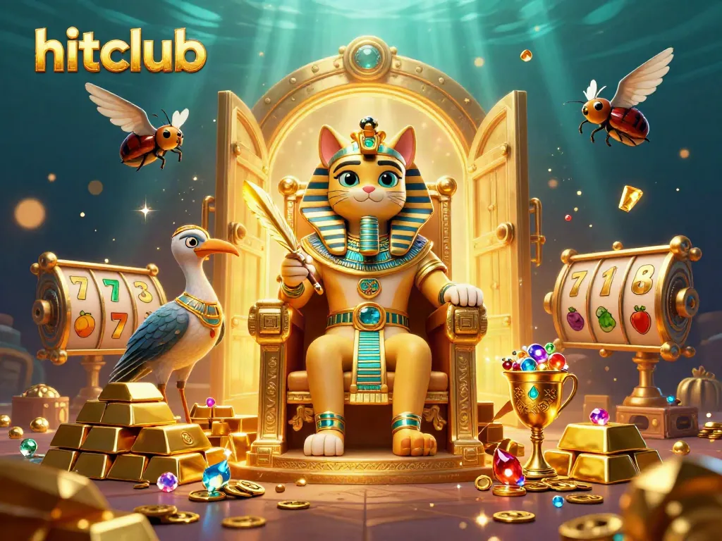 Experience lavish treasure at hitclub with Egyptian-inspired characters and thrilling slot elements.