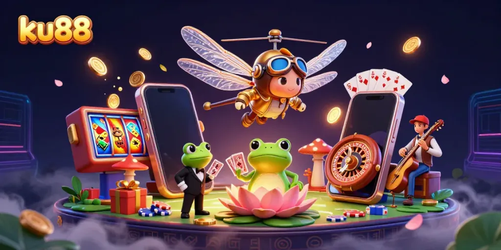 Engage in thrilling casino action with ku88, featuring lively characters and dynamic games.