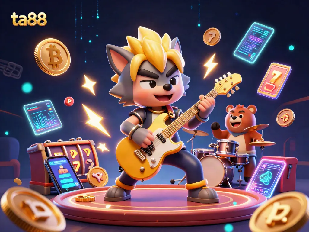 Experience thrilling gaming action at ta88 with vibrant characters and immersive casino elements.