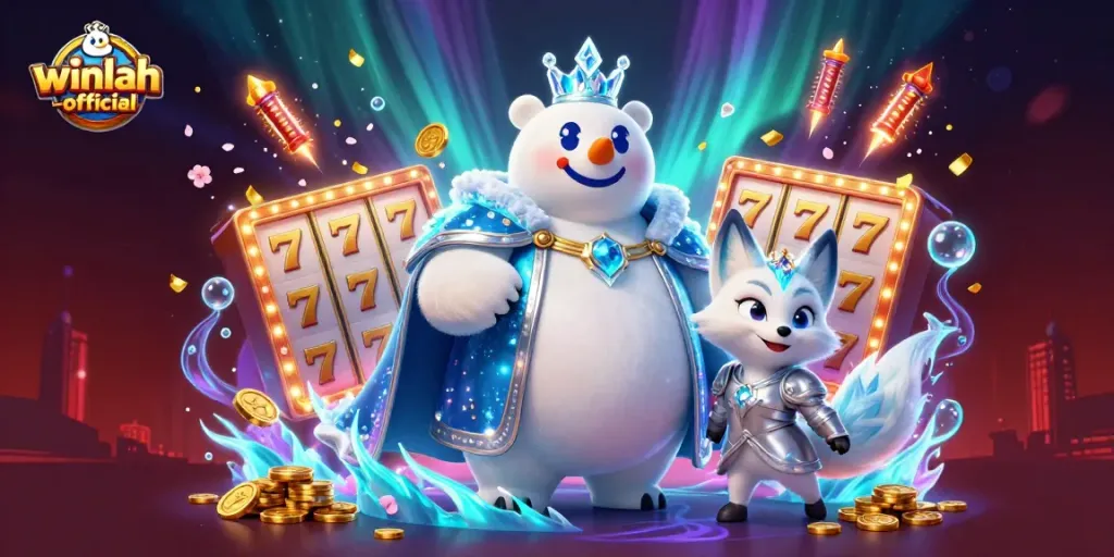 Experience the thrill of winning at winlah-official with dynamic slot reels and enchanting characters.