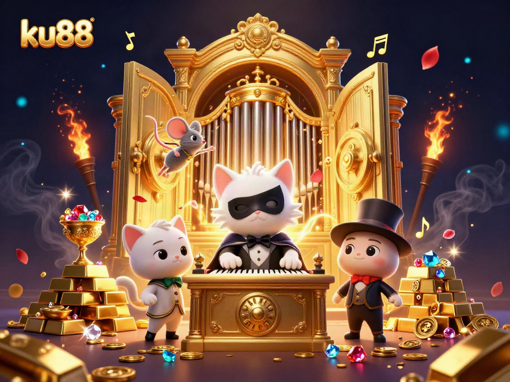 Experience the thrill of ku88 with vibrant casino-themed characters and dynamic elements.